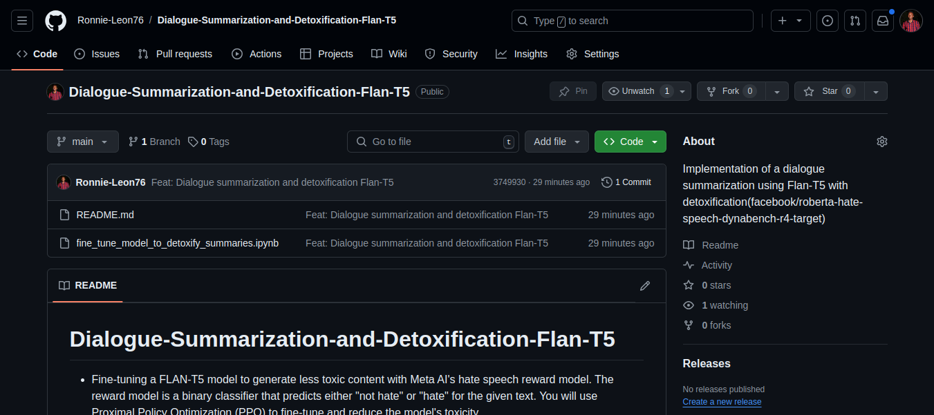 Dialogue Summarization and Detoxification